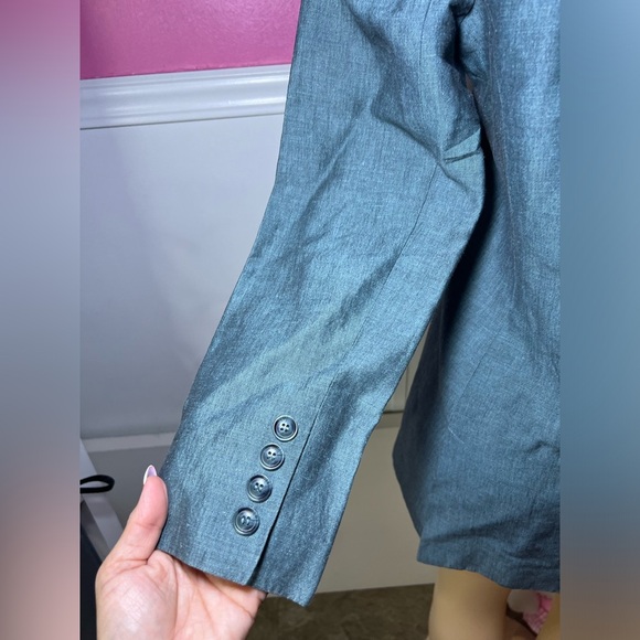 Elegant Blue Women's Blazer - Picture 8 of 10